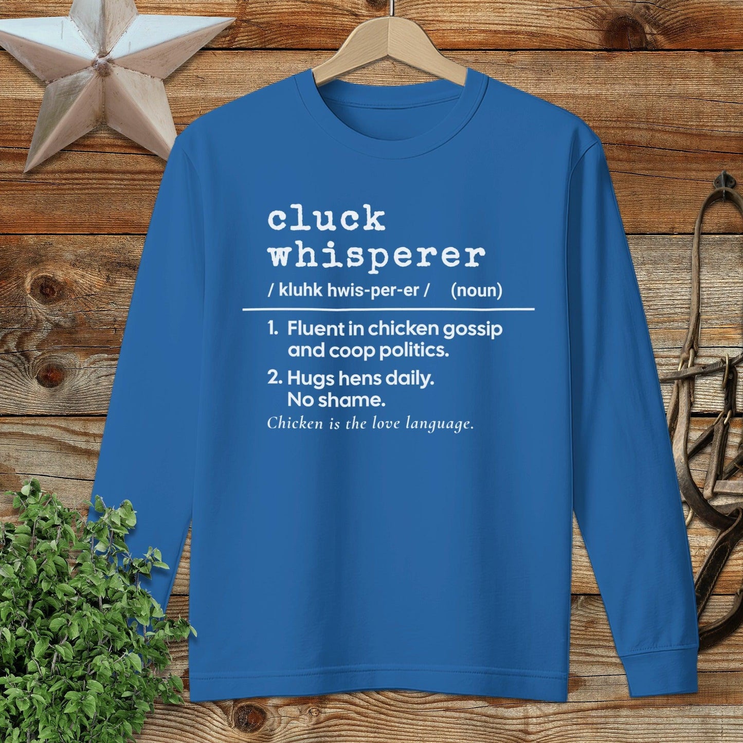 Cluck Whisperer Definition Long Sleeve Tee
