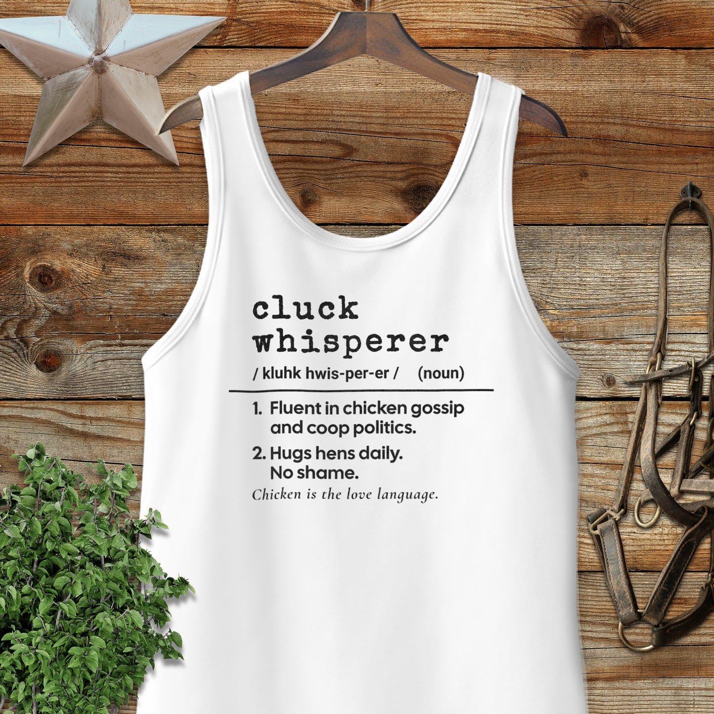 Cluck Whisperer Definition Tank Top