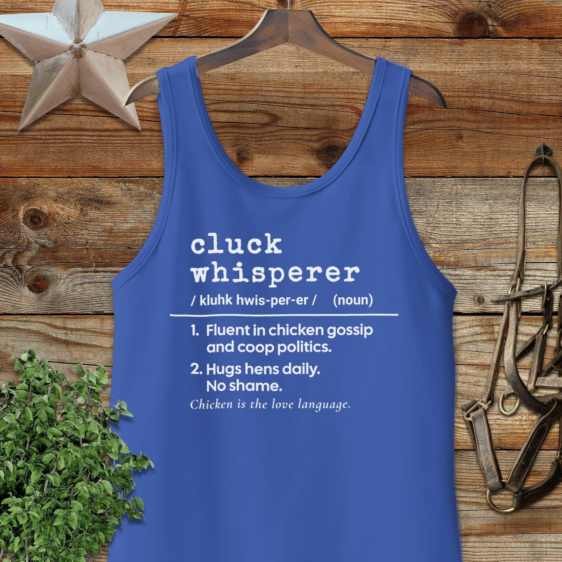 Cluck Whisperer Definition Tank Top