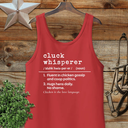 Cluck Whisperer Definition Tank Top