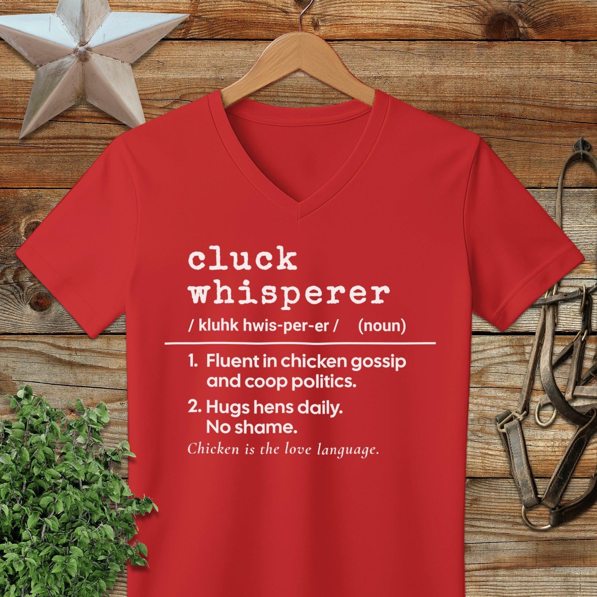 Cluck Whisperer Definition V-neck
