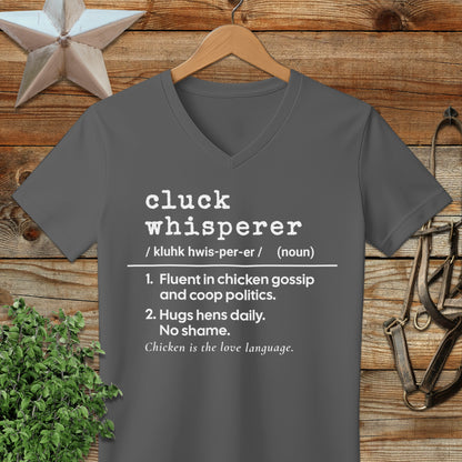Cluck Whisperer Definition V-neck