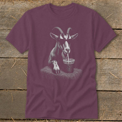 Coffee Drinking Goat Classic Tee