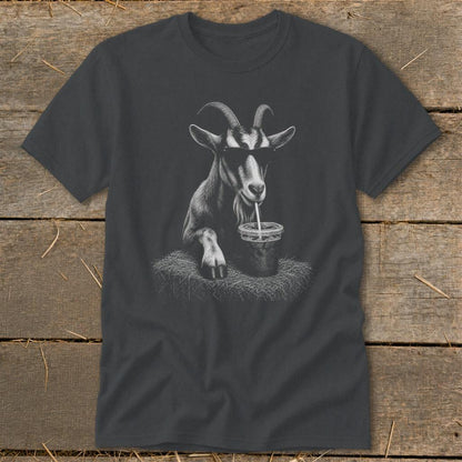 Coffee Drinking Goat Classic Tee