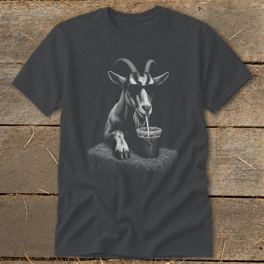 Coffee Drinking Goat Classic Tee