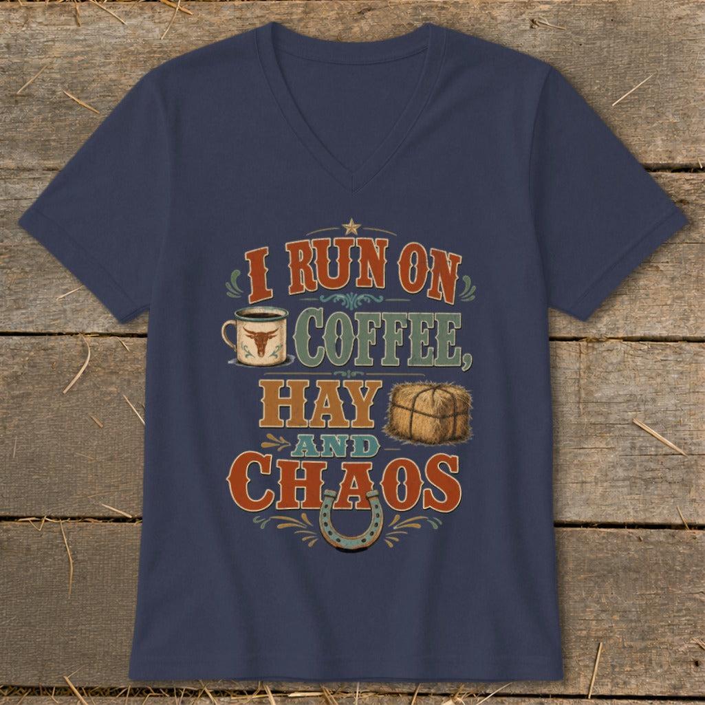 Coffee, Hay & Chaos V-neck