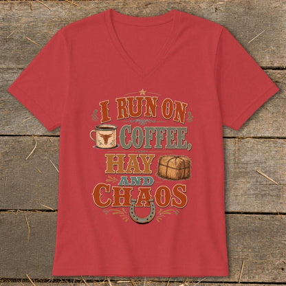 Coffee, Hay & Chaos V-neck
