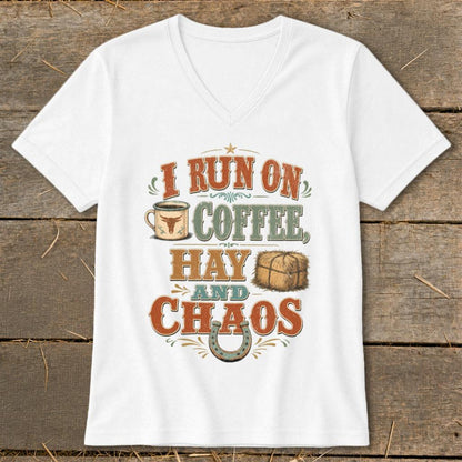 Coffee, Hay & Chaos V-neck