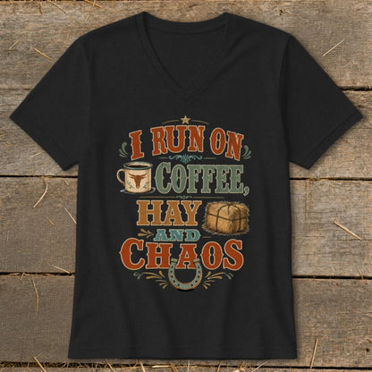 Coffee, Hay & Chaos V-neck