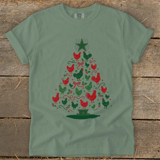 Colorful Chicken Tree Signature Tee