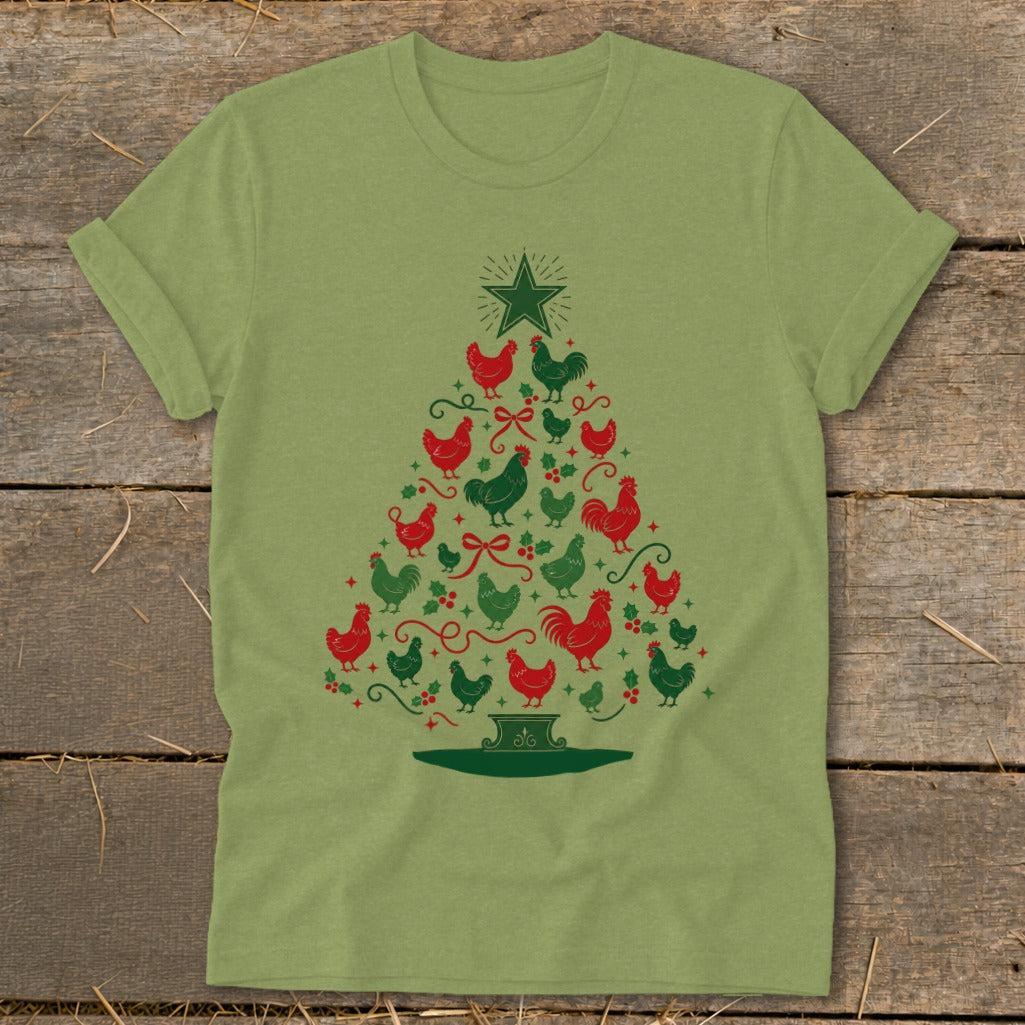 Colorful Chicken Tree Softstyle Tee