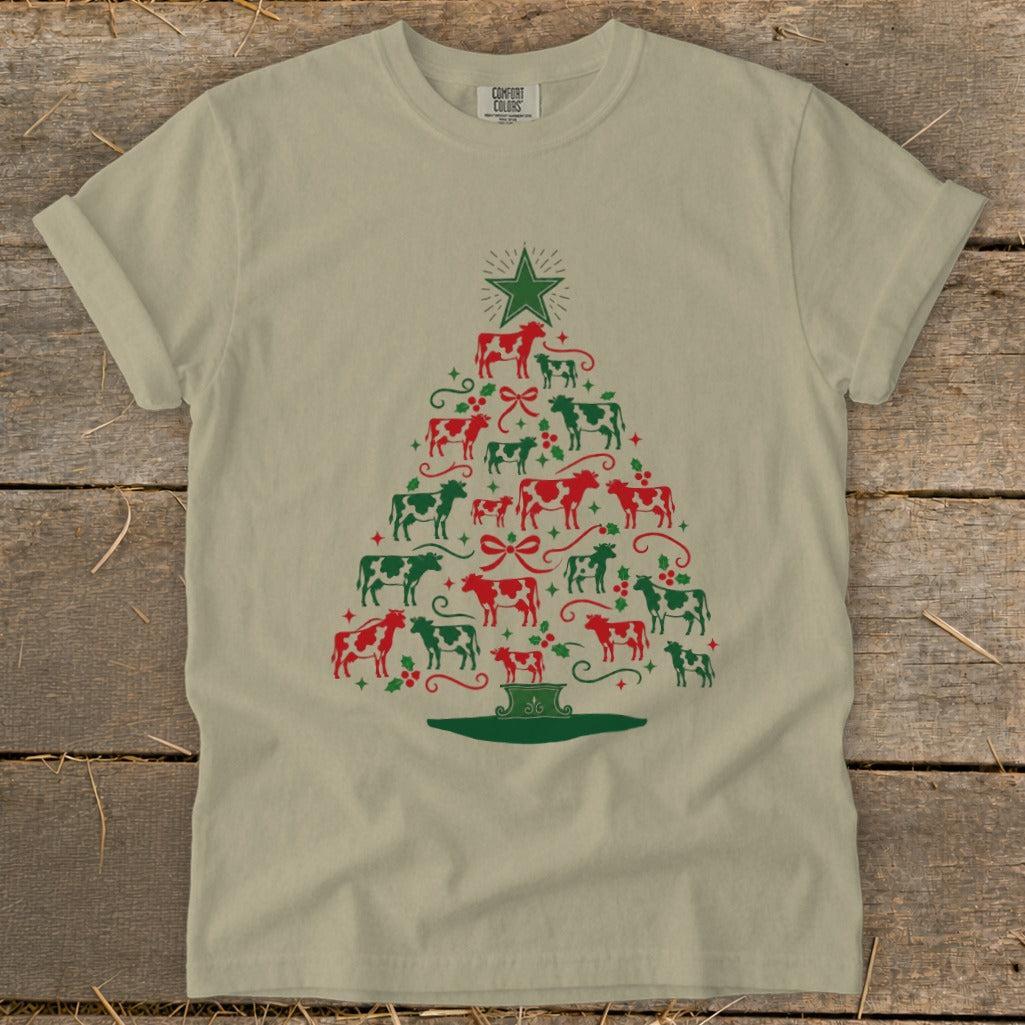 Colorful Cow Tree Signature Tee