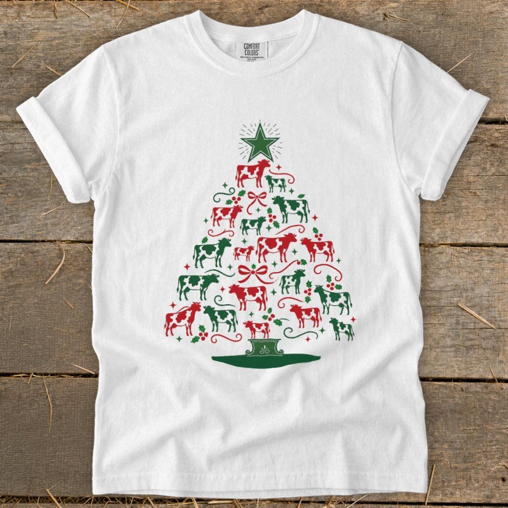 Colorful Cow Tree Signature Tee