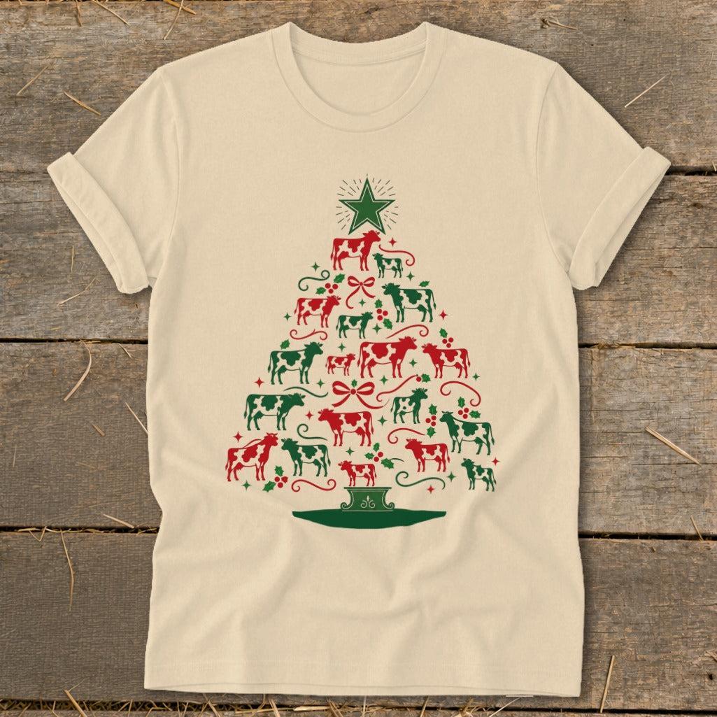 Colorful Cow Tree Softstyle Tee