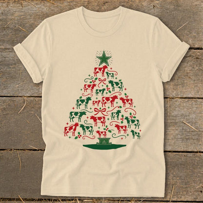 Colorful Cow Tree Softstyle Tee