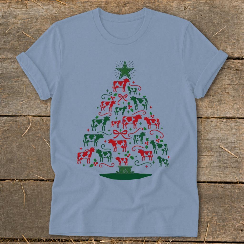 Colorful Cow Tree Softstyle Tee