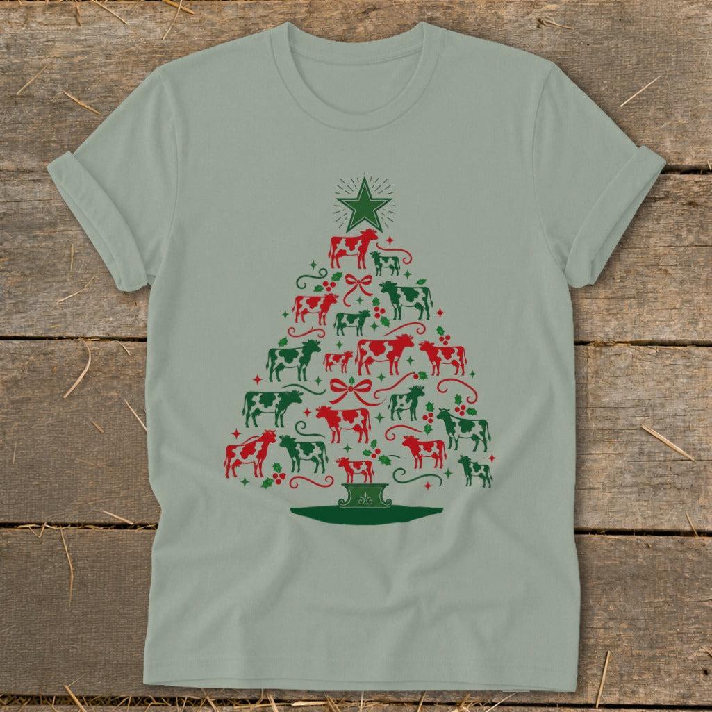 Colorful Cow Tree Softstyle Tee
