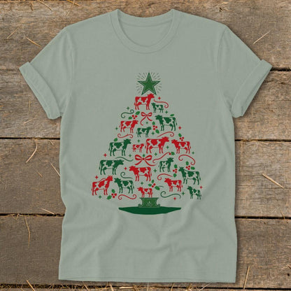 Colorful Cow Tree Softstyle Tee