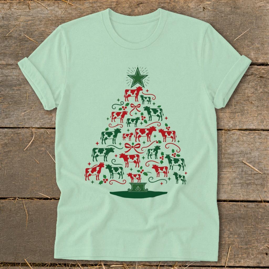 Colorful Cow Tree Softstyle Tee