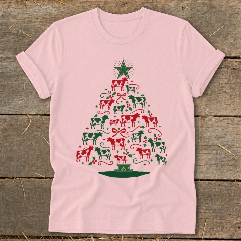 Colorful Cow Tree Softstyle Tee