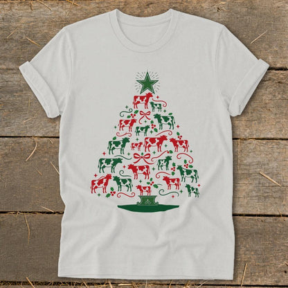 Colorful Cow Tree Softstyle Tee