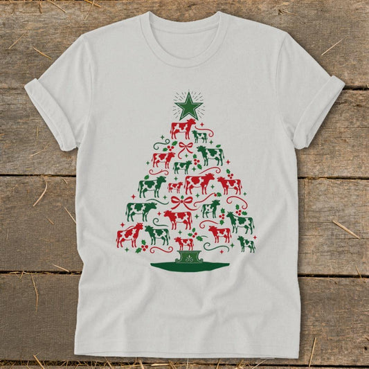 Colorful Cow Tree Softstyle Tee