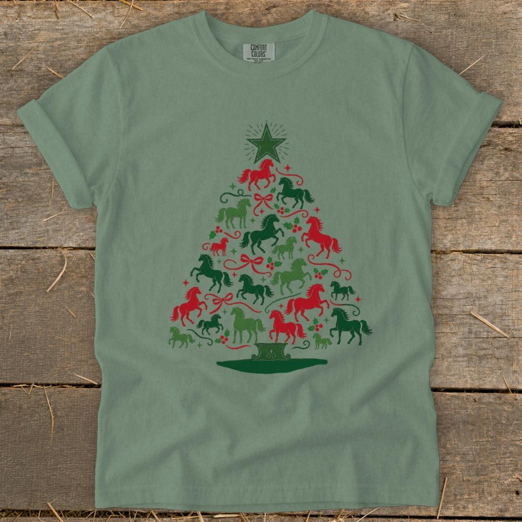Colorful Horse Tree Signature Tee