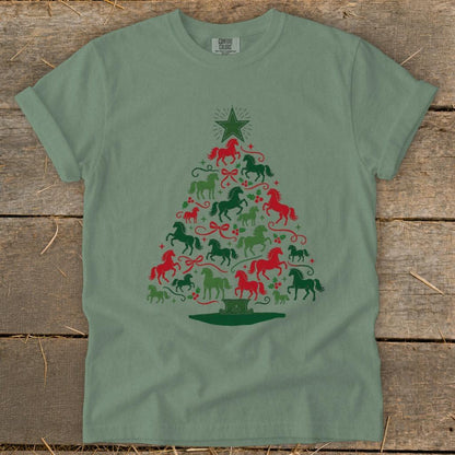 Colorful Horse Tree Signature Tee