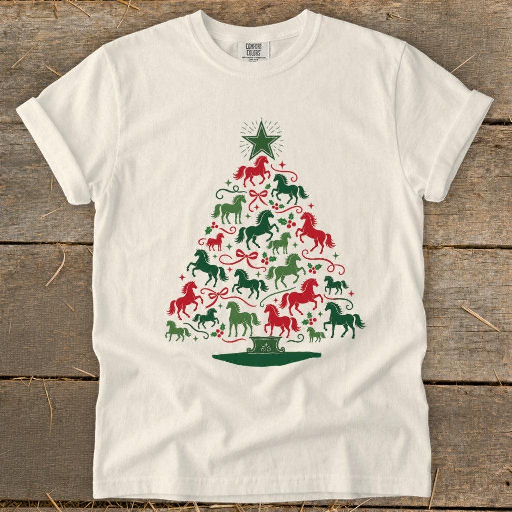 Colorful Horse Tree Signature Tee