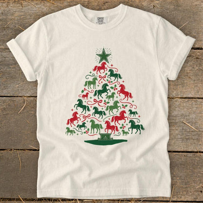 Colorful Horse Tree Signature Tee