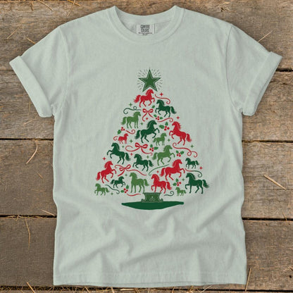 Colorful Horse Tree Signature Tee