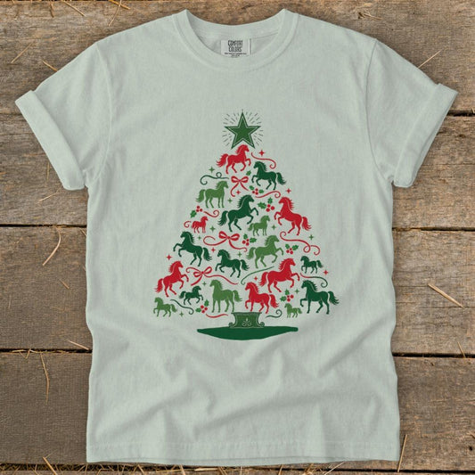 Colorful Horse Tree Signature Tee