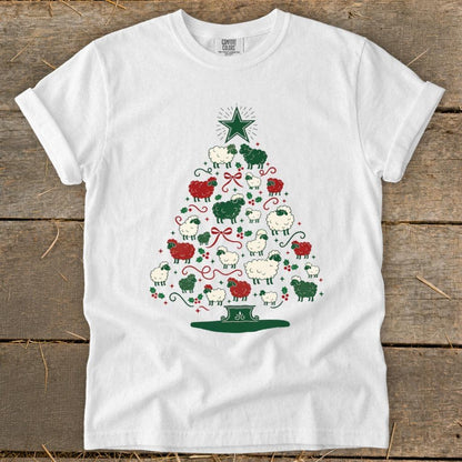 Colorful Sheep Tree Signature Tee