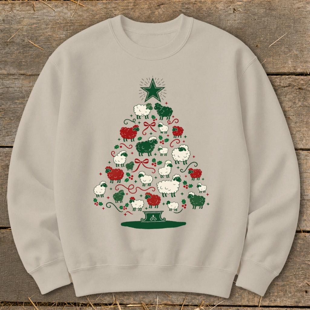 Colorful Sheep Tree Sweatshirt