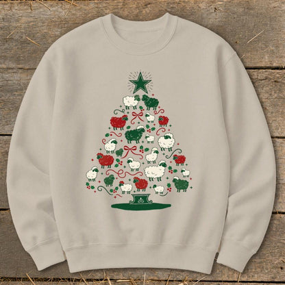 Colorful Sheep Tree Sweatshirt