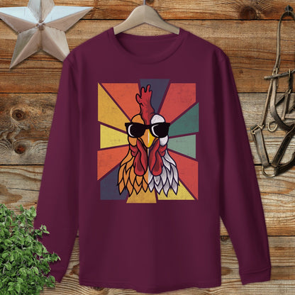 Cool Rooster Long Sleeve Tee