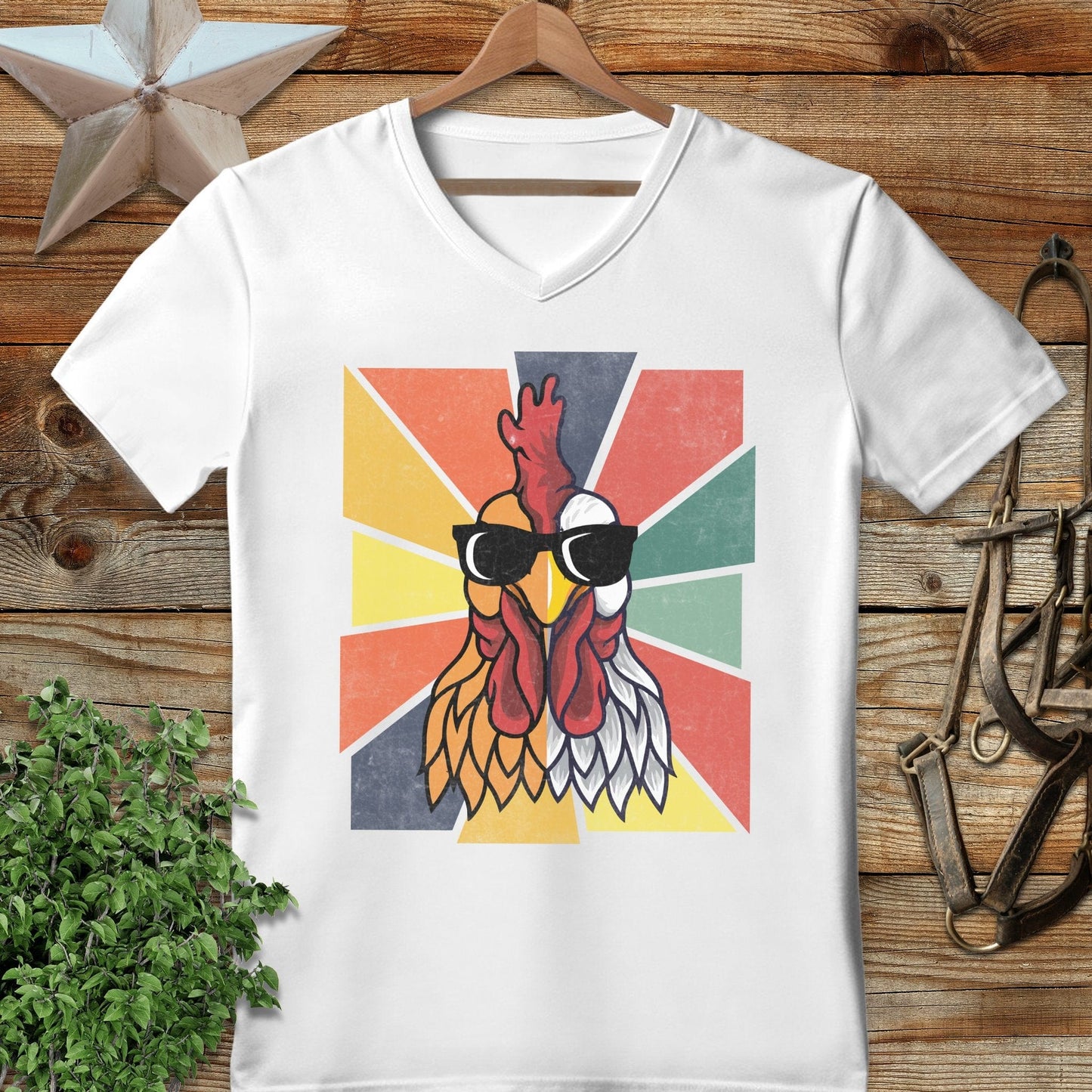 Cool Rooster V-neck