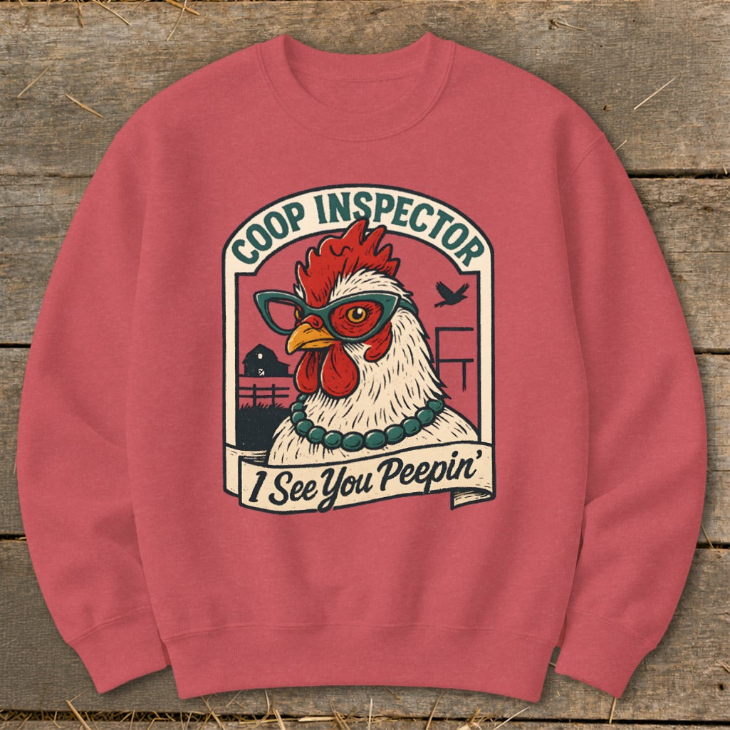 Coop Inspector Sweatshirt - Heather Scarlet Red