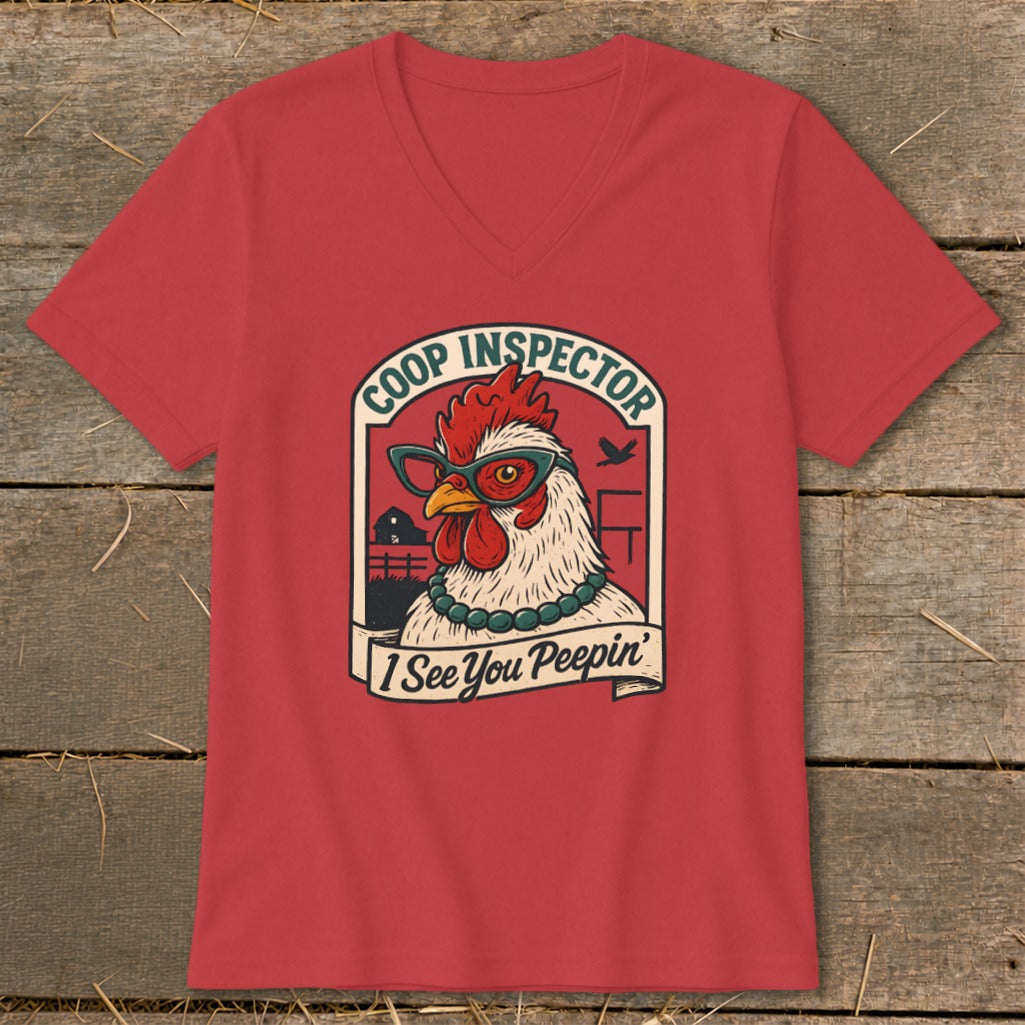 Coop Inspector V-neck - Red
