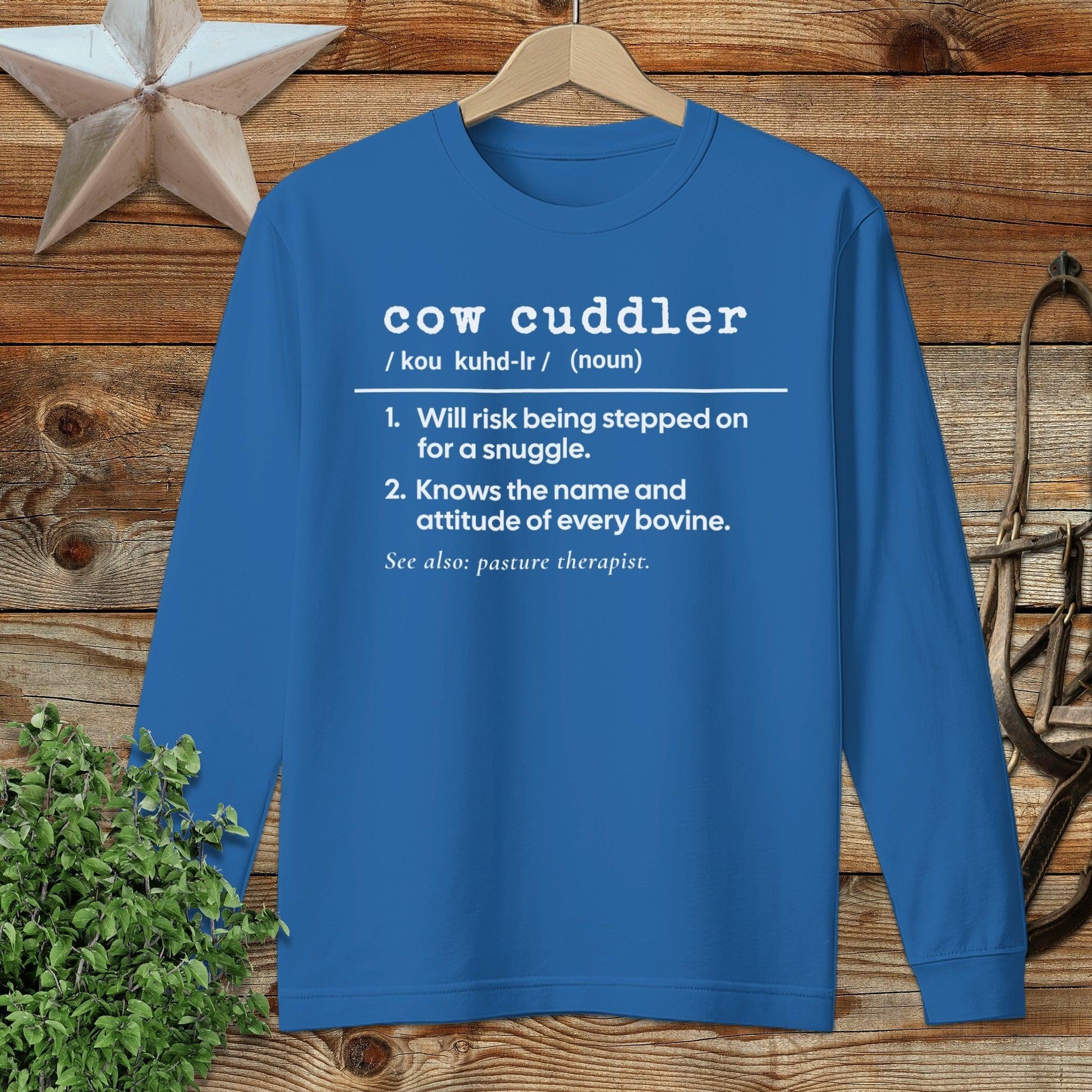 Cow Cuddler Definition Long Sleeve Tee