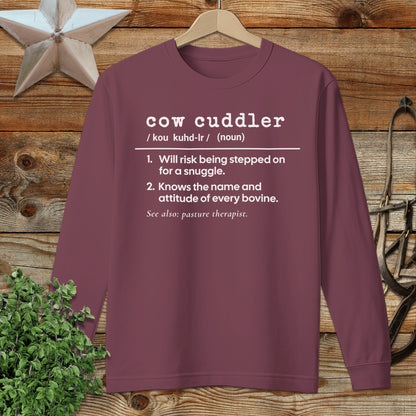 Cow Cuddler Definition Long Sleeve Tee