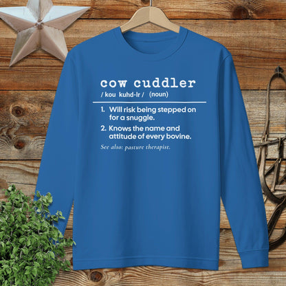 Cow Cuddler Definition Long Sleeve Tee