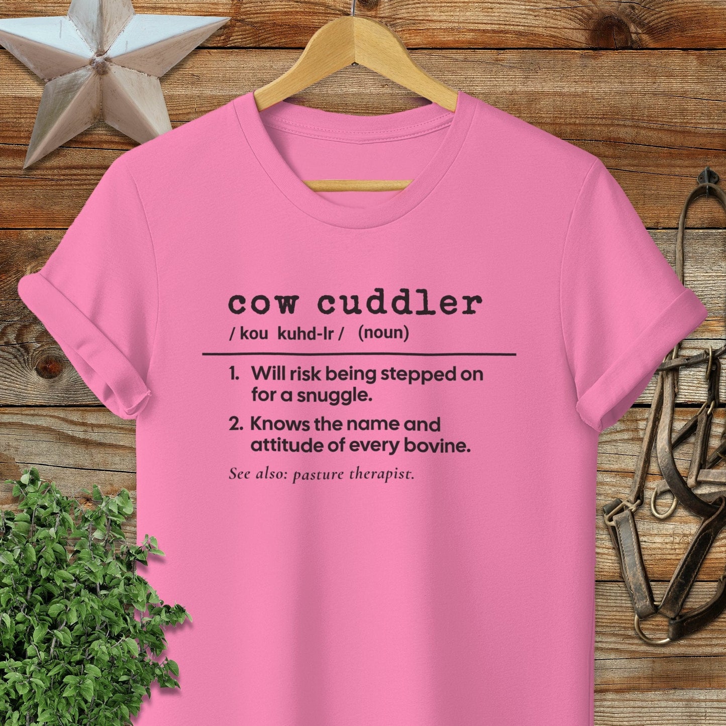 Cow Cuddler Definition Softstyle Tee