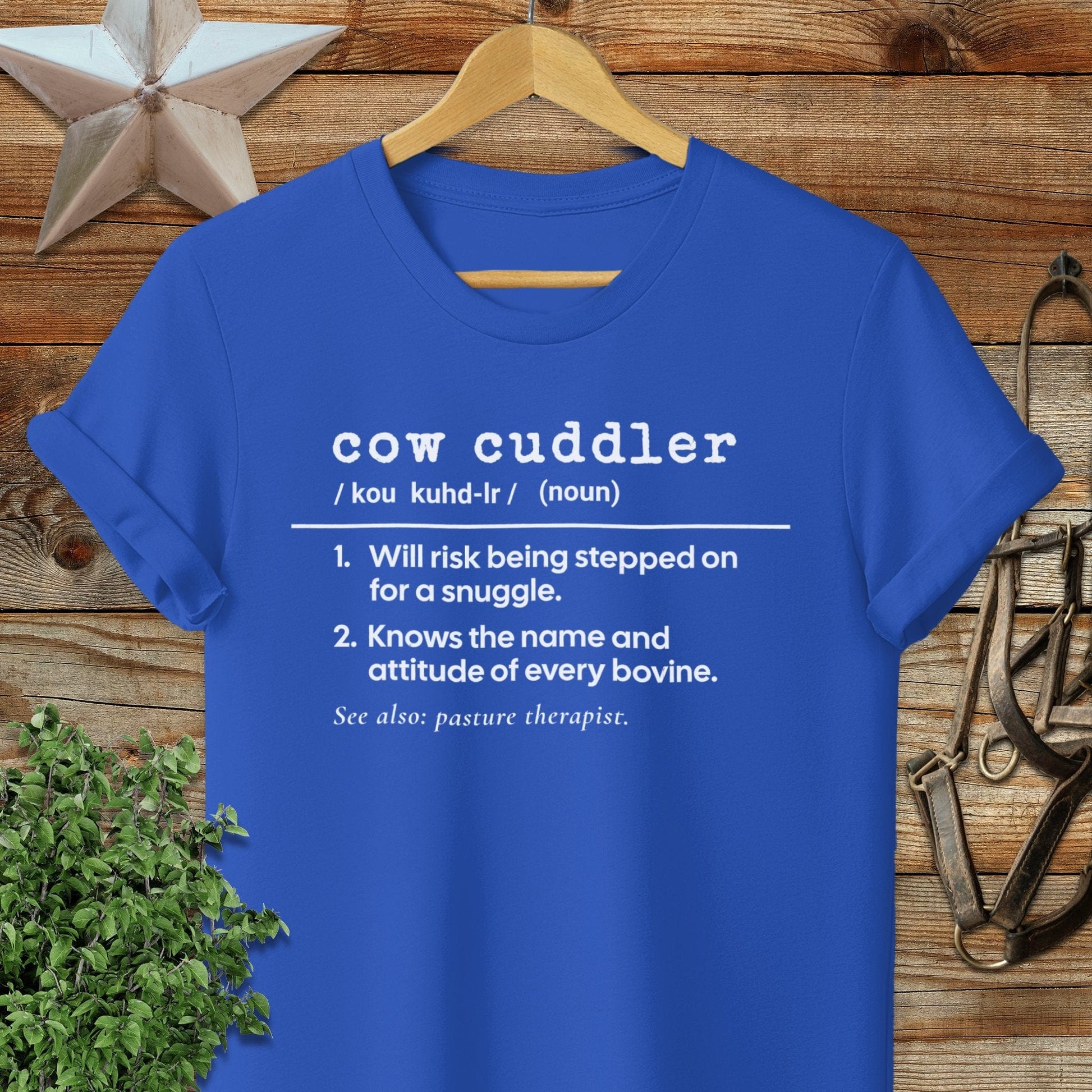 Cow Cuddler Definition Softstyle Tee