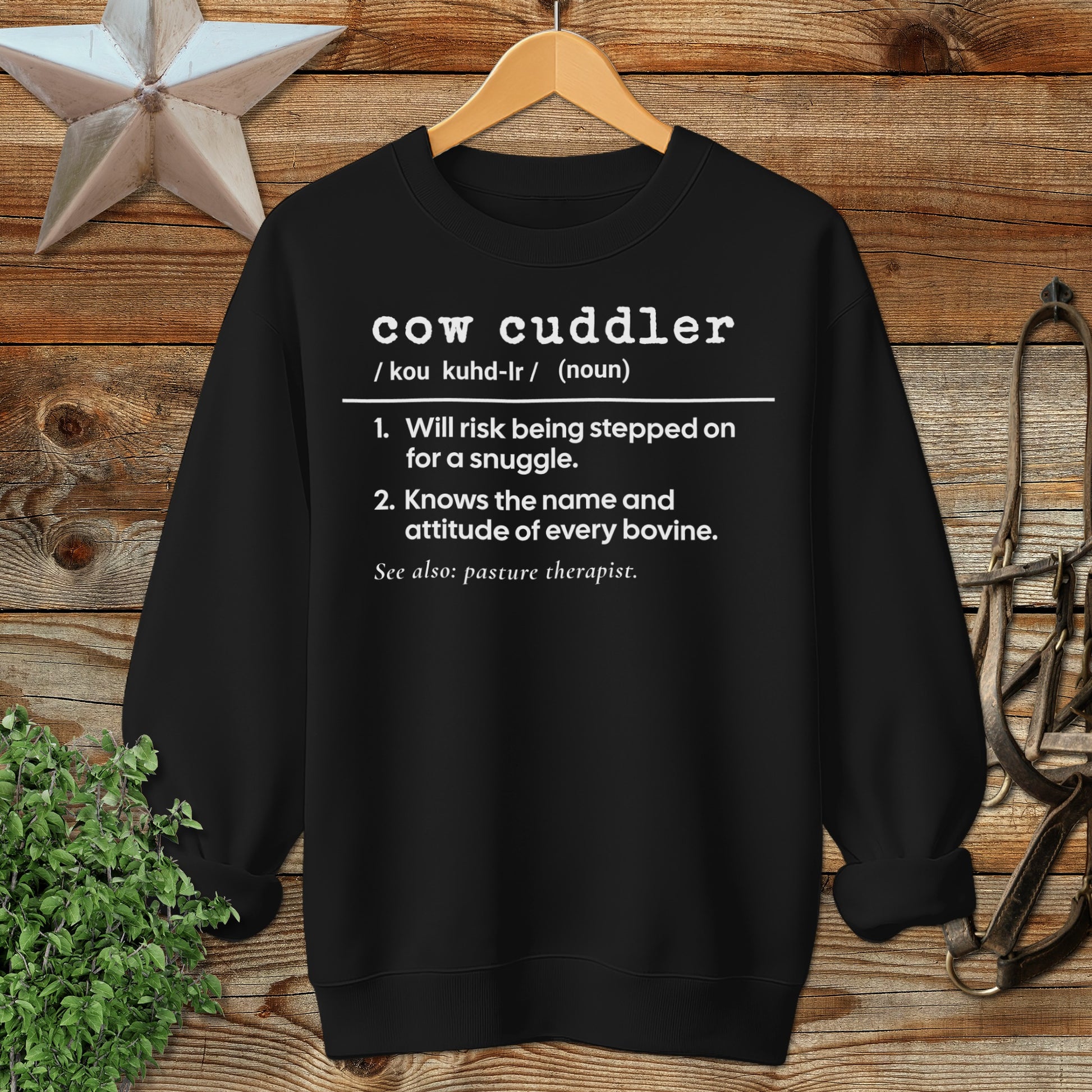 Cow Cuddler Definition Sweatshirt