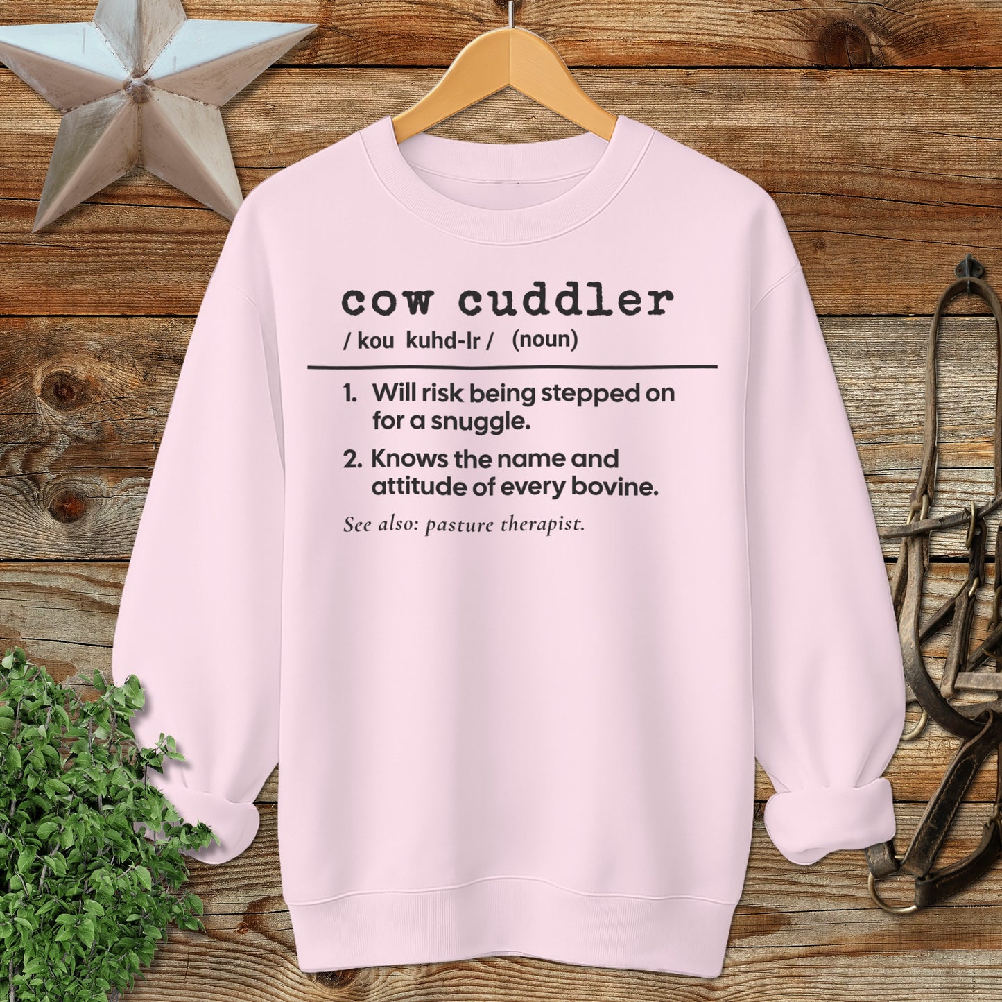 Cow Cuddler Definition Sweatshirt