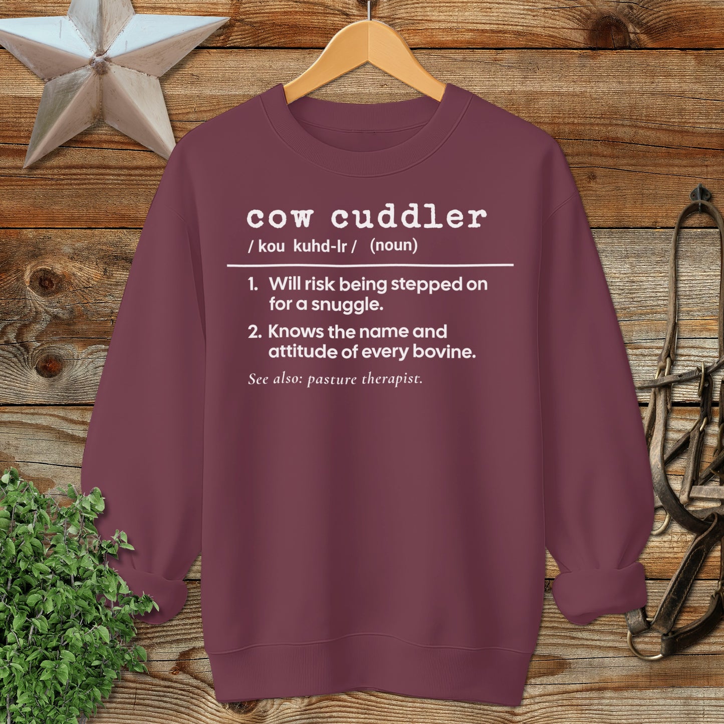 Cow Cuddler Definition Sweatshirt