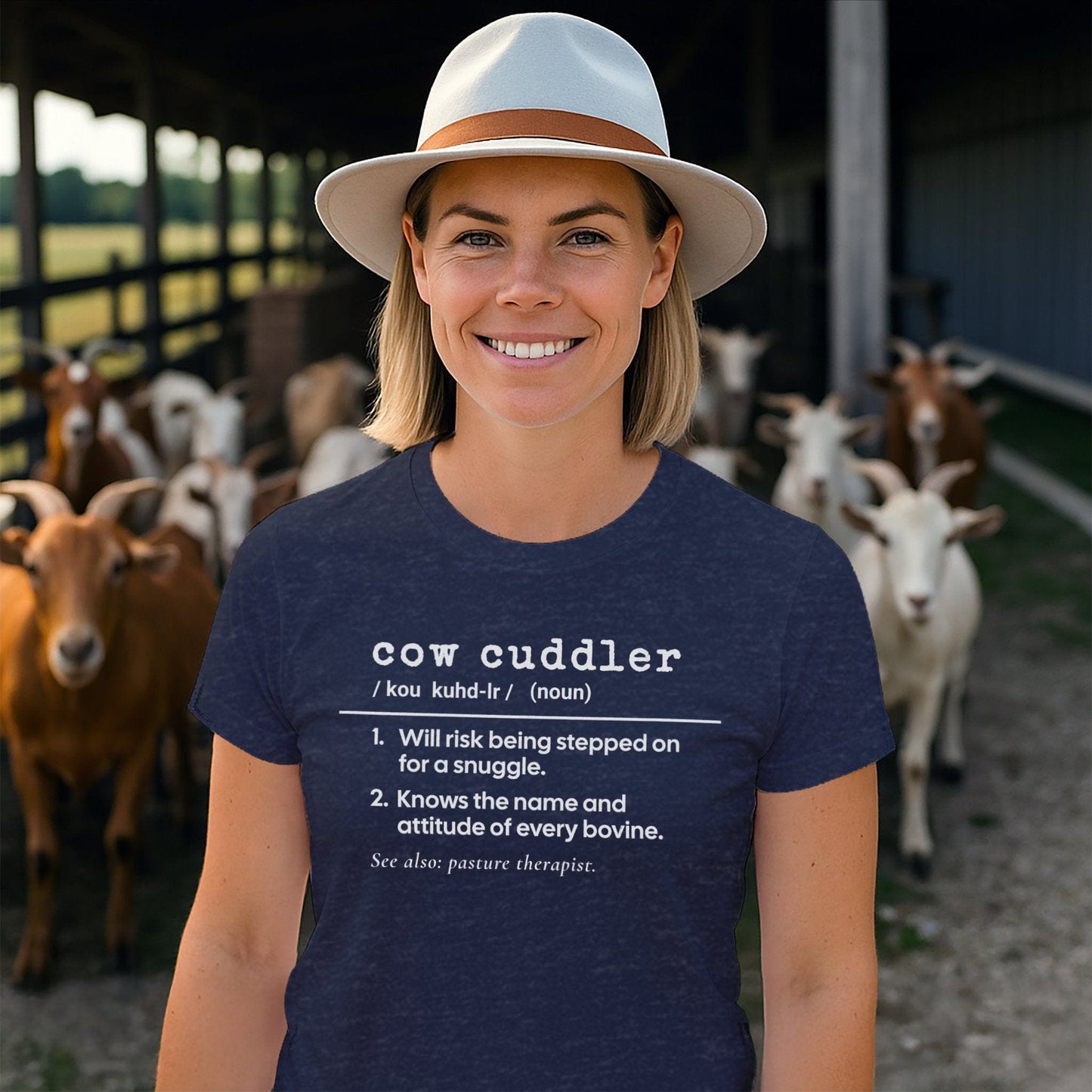 Cow Cuddler Definition T-shirt