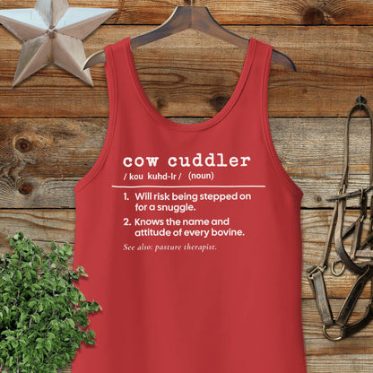 Cow Cuddler Definition Tank Top