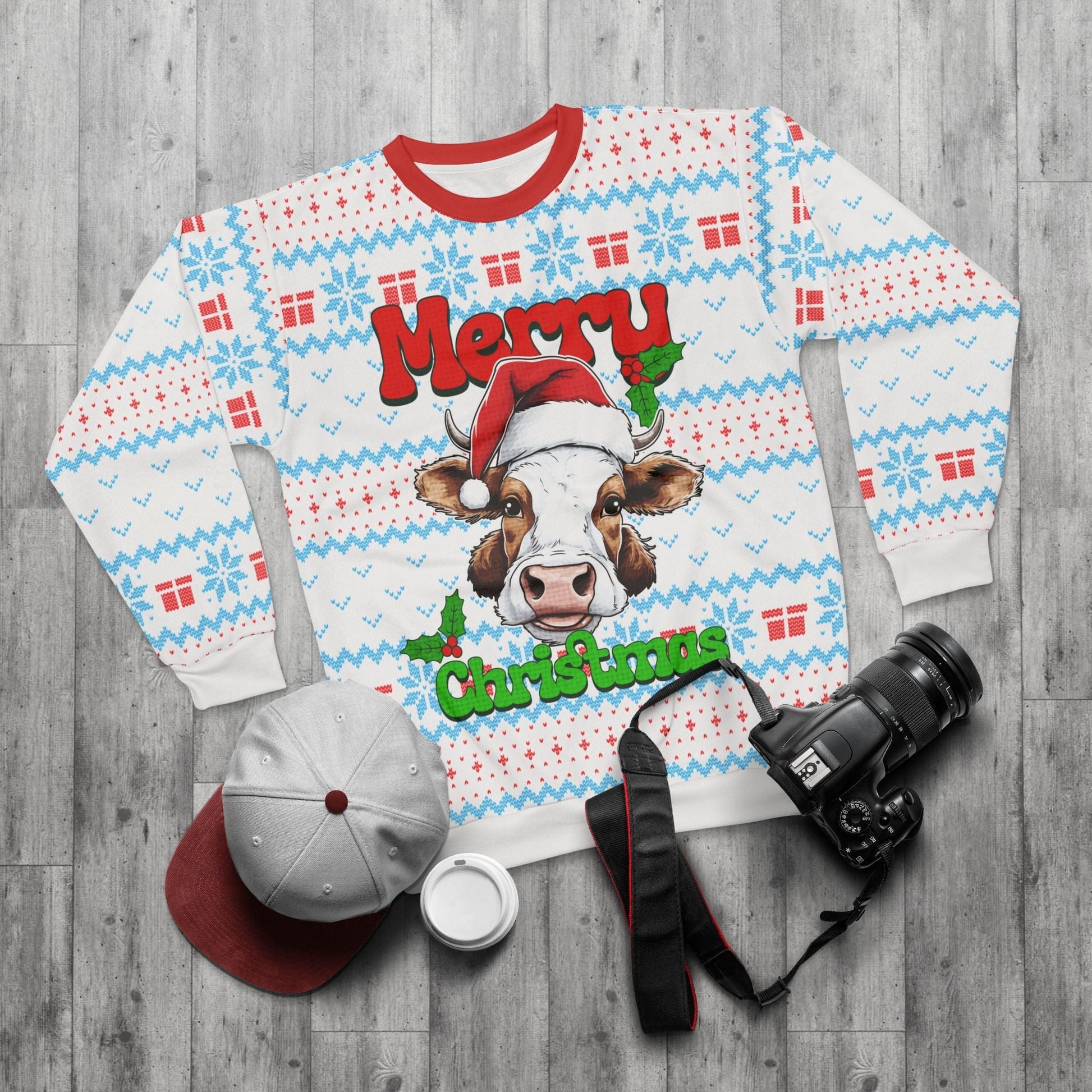 Cow Ugly Christmas Sweatshirt